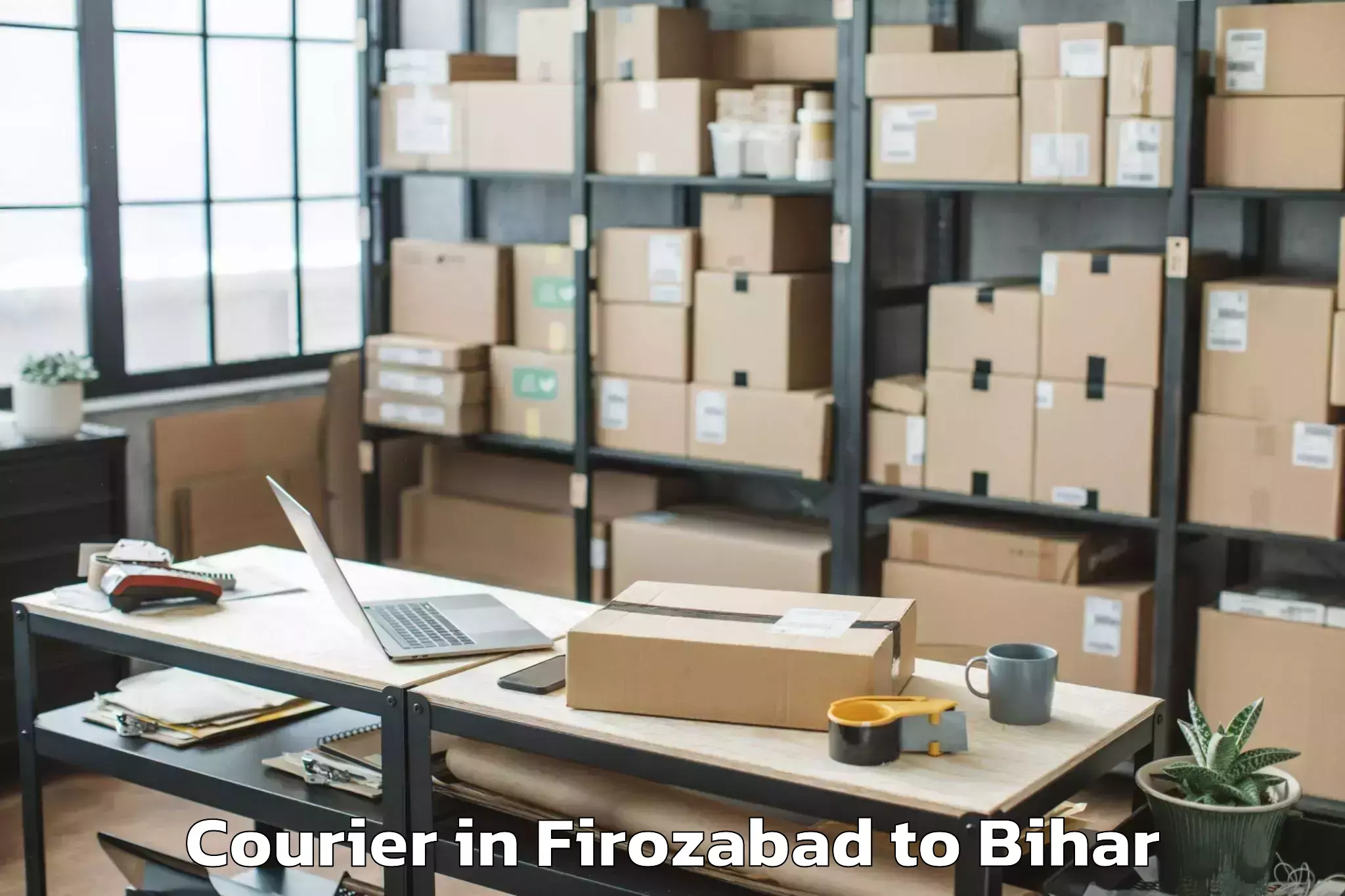 Book Your Firozabad to Charpokhari Courier Today